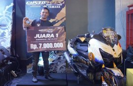 Modifikasi XMAX Ala Motorized jadi Primadona, Puluhan Modifikator Ramaikan CustoMAXi Yamaha Makassar 2025