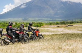 Suzuki V-Strom 250SX Taklukkan Jalur Ekstrem Jawa-Bali, 150 Rider Jajal Black Lava Batur